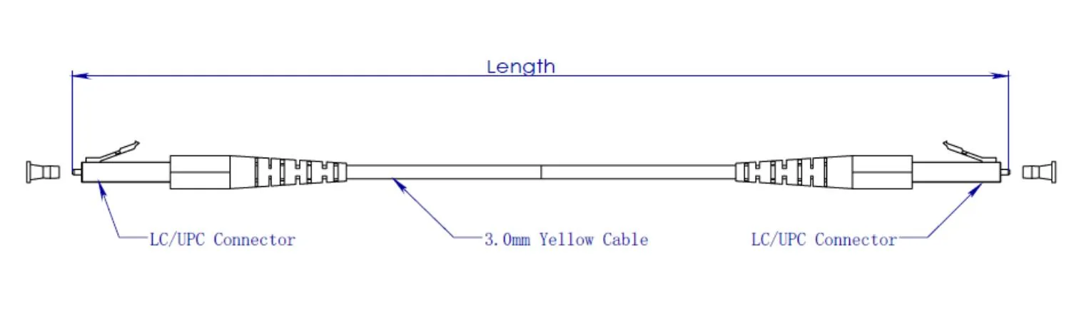 3mm Round Cable LC/UPC- LC/UPC Patch Cords