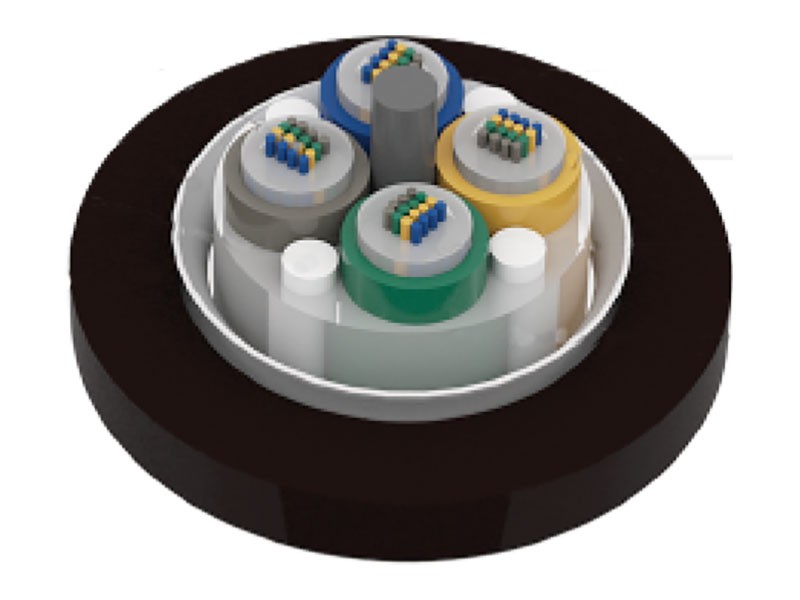 Cavo a nastro in fibra ottica a trefoli non armati a tubi sciolti GYDTA